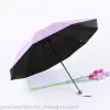 Black rubber sunshade umbrella, candy-colored fresh and light sun umbrella, small floral folding umbrella, women's UV protection dual-purpose umbrella trend Application Scenario